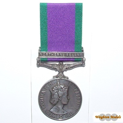 Campaign Service Medal - Northern Ireland - SAC. C P Edgar
